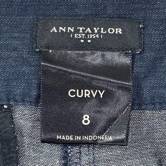 🔥 3/$15 🔥 Ann Taylor Signature Dress Work Shorts Dark Gray Curvy Size 8 - Picture 4 of 5